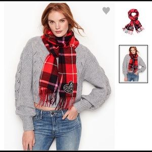 Winter Angel Red Victoria Plaid Scarf